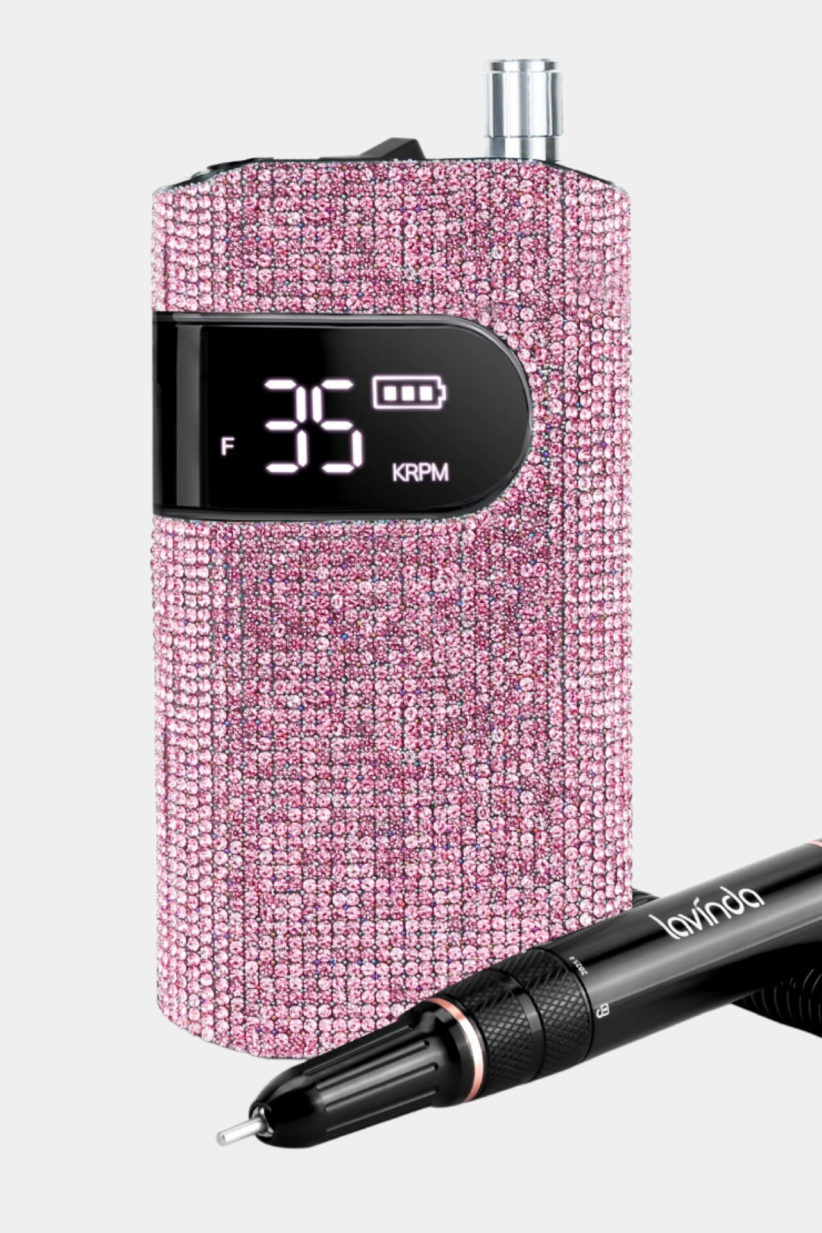 Crown Nail Lamp & Wand Nail Drill Bundle – Pink Diamond